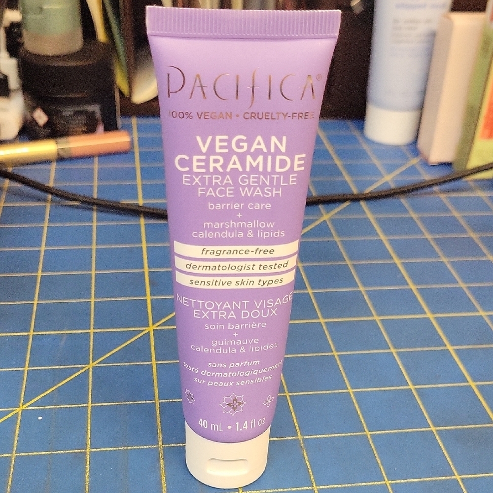 Pacifica Vegan Ceramide Extra Gentle Face Wash New 40ml Sealed Tube